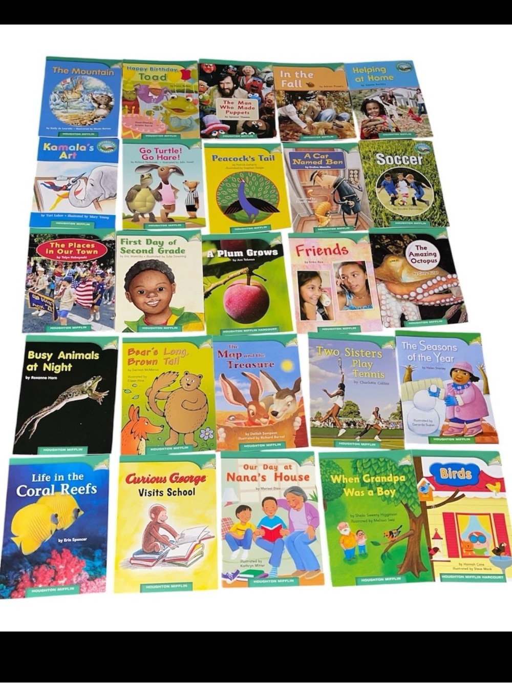 25 Houghton Mifflin Level C D E G H I J Reader Books Lot Grade 1